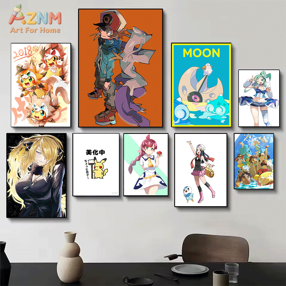 AZNM Pokemon Anime Canvas Wall – Anime Cosplay Pokemon recenzja i cena
