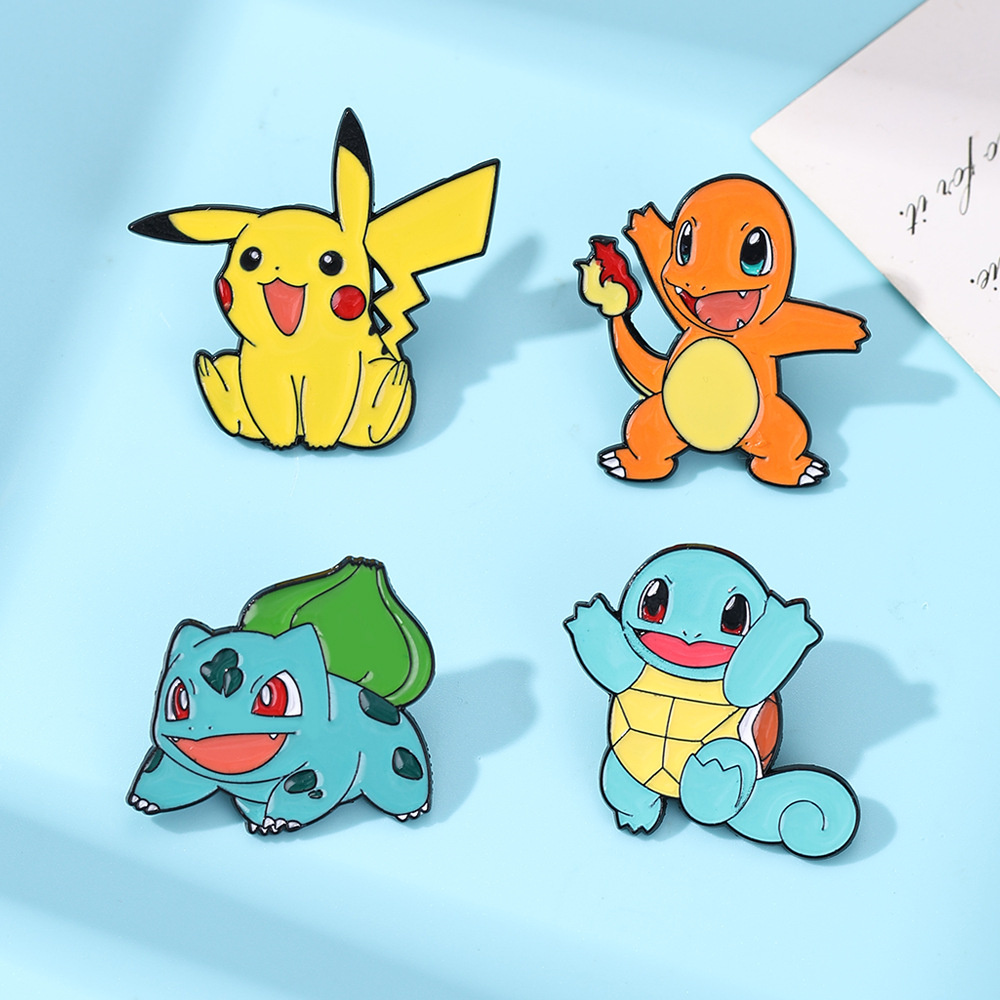 4Pcs Pokemon Enamel Pins Set,  – Anime Cosplay Pokemon recenzja i cena