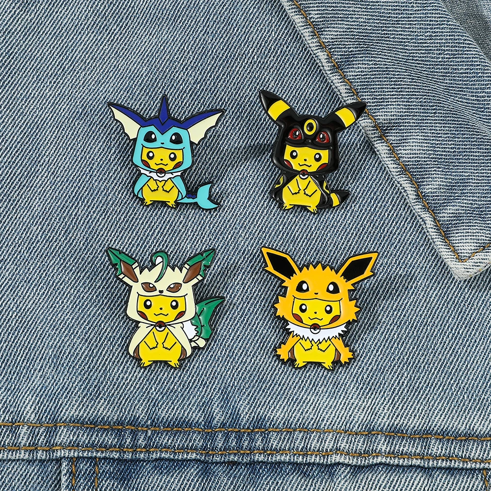 9 Pcs Creative Cartoon Brooch  – Anime Cosplay Pokemon recenzja i cena