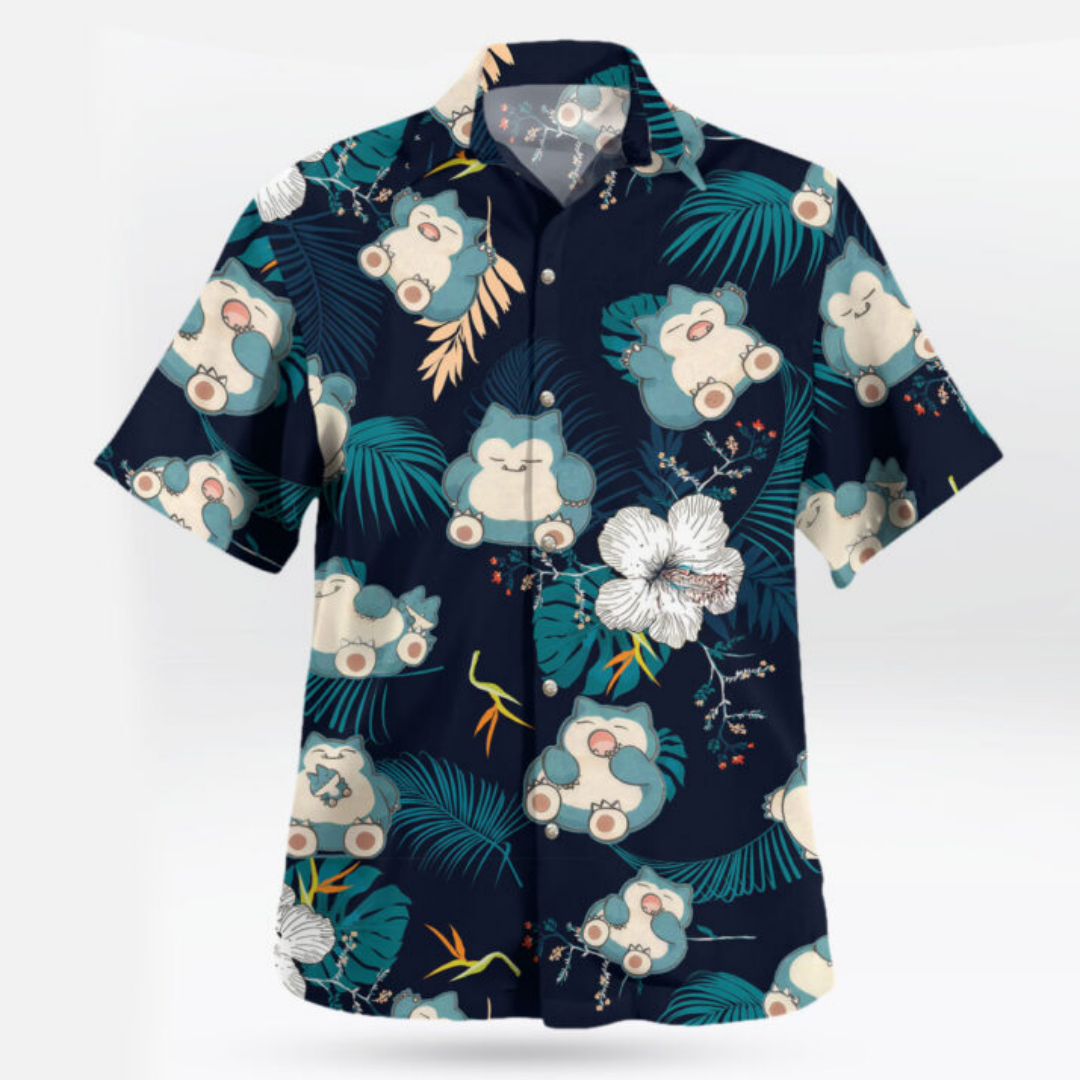 Snorlax Pokemon Hawaiian Shirt – Anime Cosplay Pokemon recenzja i cena