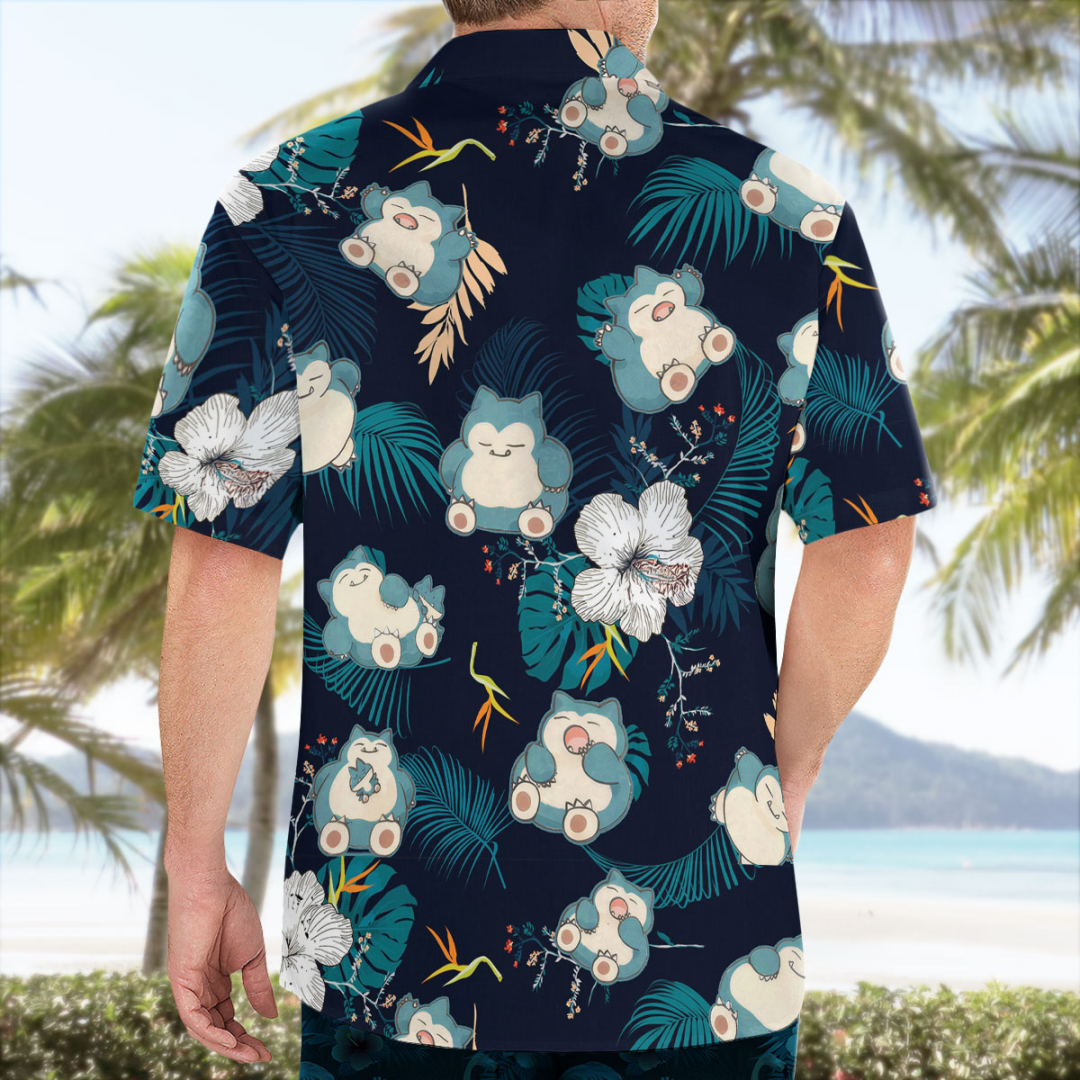 Snorlax Pokemon Hawaiian Shirt – Anime Cosplay Pokemon recenzja i cena