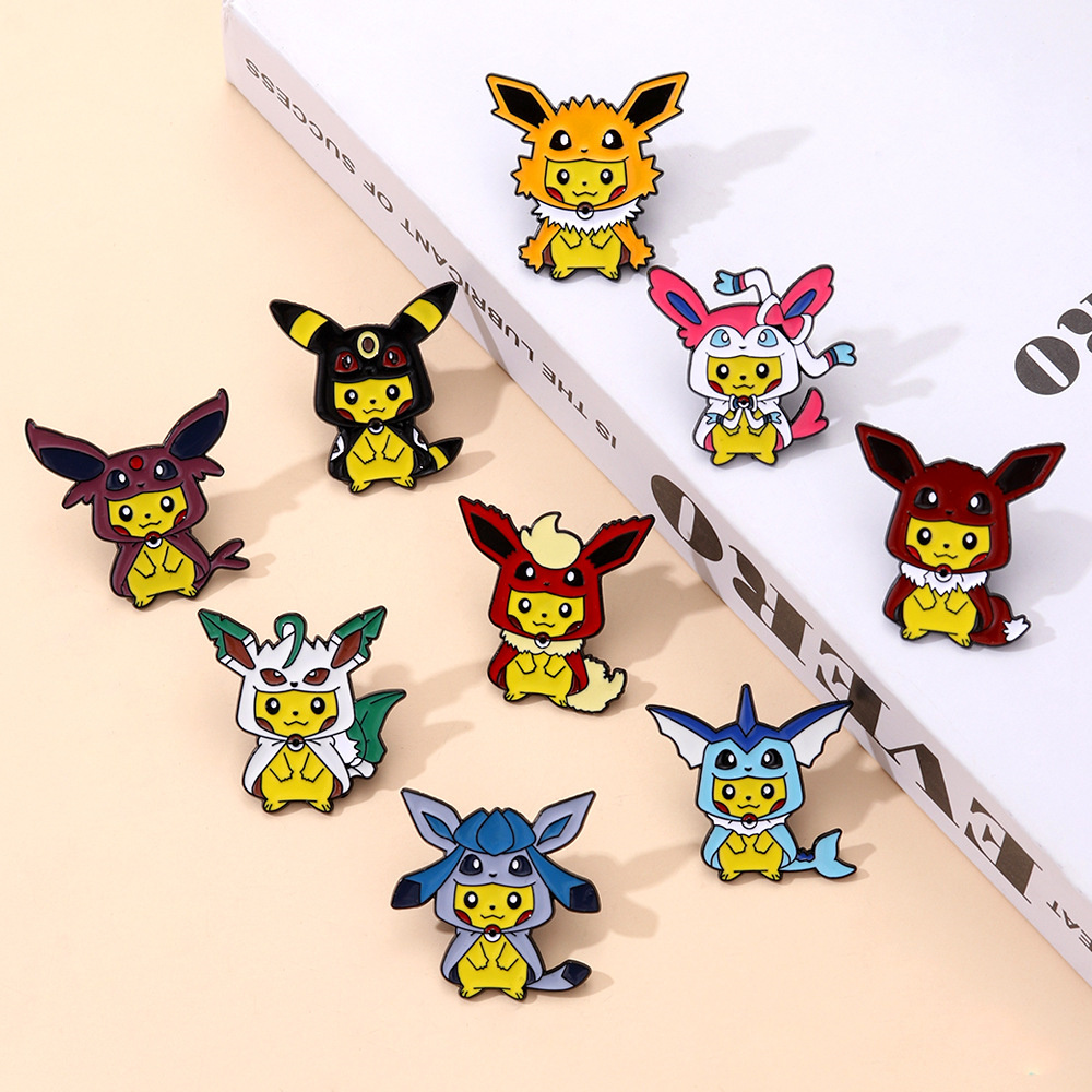 9Pcs Anime Pokemon Lapel Pins  – Anime Cosplay Pokemon recenzja i cena
