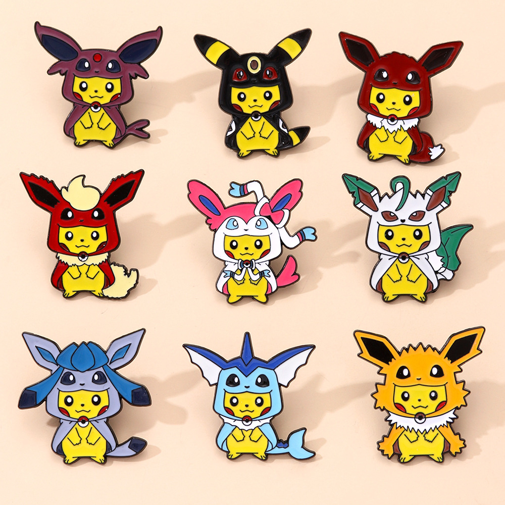 9Pcs Anime Pokemon Lapel Pins  – Anime Cosplay Pokemon recenzja i cena