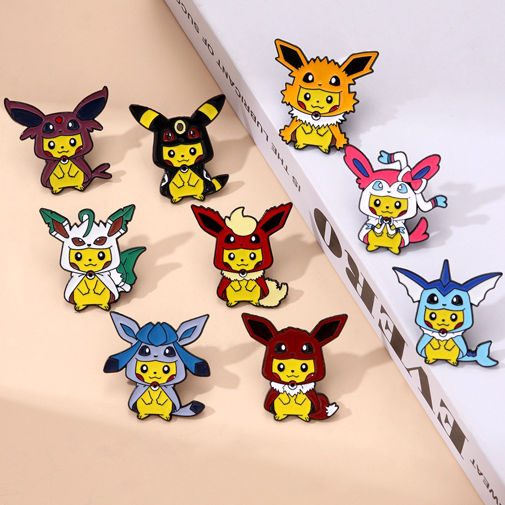 9Pcs Anime Pokemon Lapel Pins  – Anime Cosplay Pokemon recenzja i cena