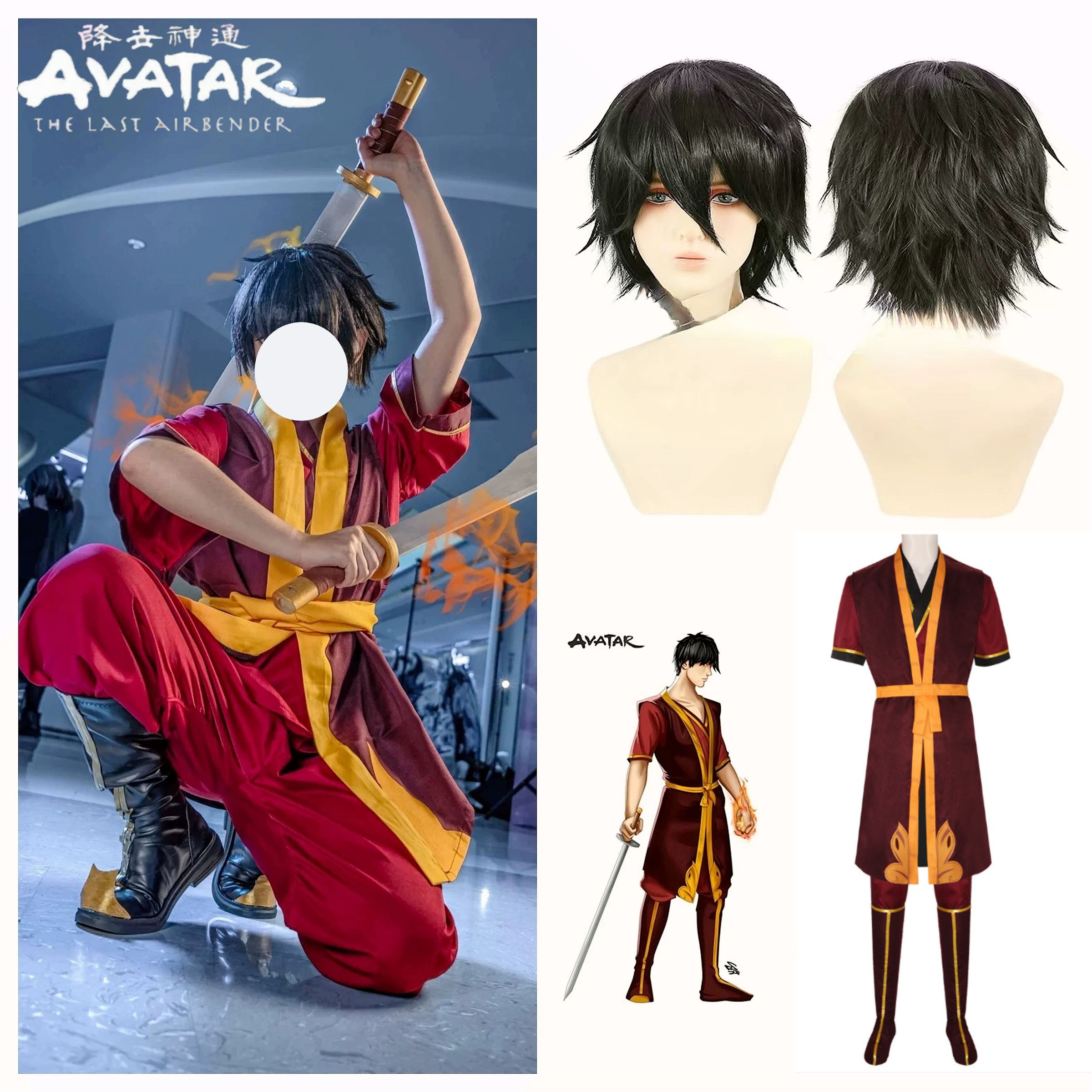 Zuko Cosplay Costume Avatar Th – Cosplay Avatar Anime recenzja i cena