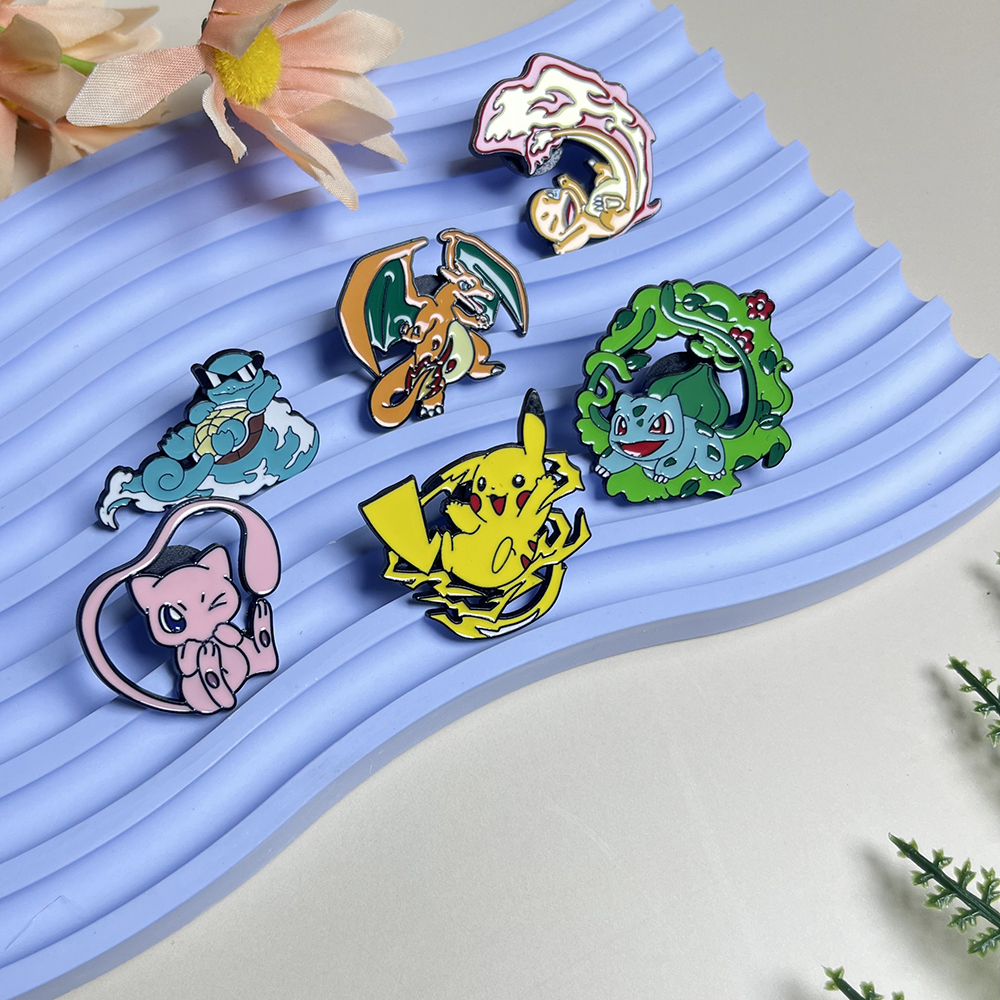 6pcs Anime Pins Set Pokemon En – Anime Cosplay Pokemon recenzja i cena